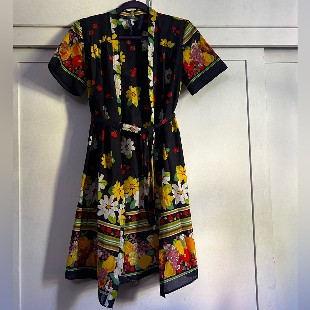 Floral robe dress